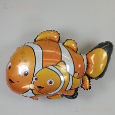Шар (34''/86 см) Фигура, Рыба-клоун, Оранжевый